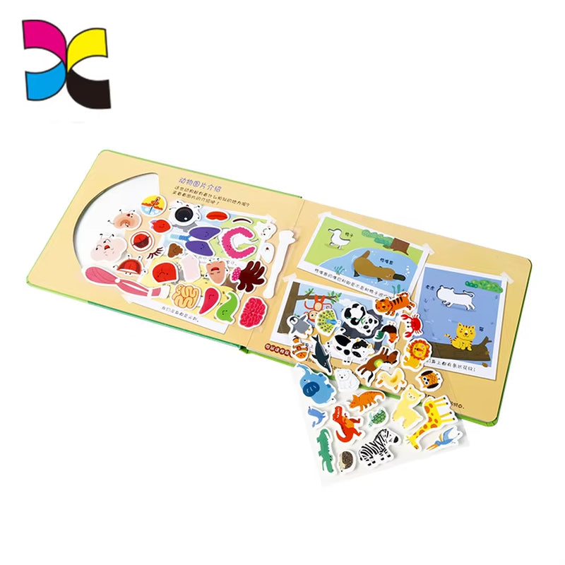 Custom Children Book Printing Color Education Children Feel and Touch Story Board Book