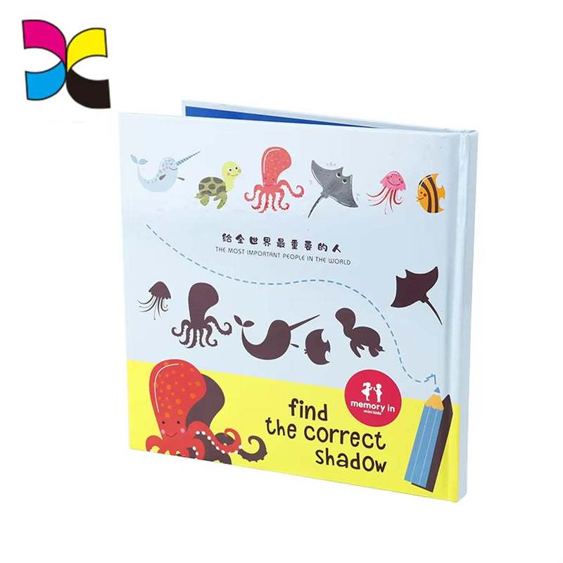 Custom Children Book Printing Color Education Children Feel and Touch Story Board Book