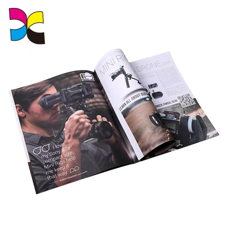 Factory Custom Book Printing Service Paperback Soft Cover Magazine Book Printing