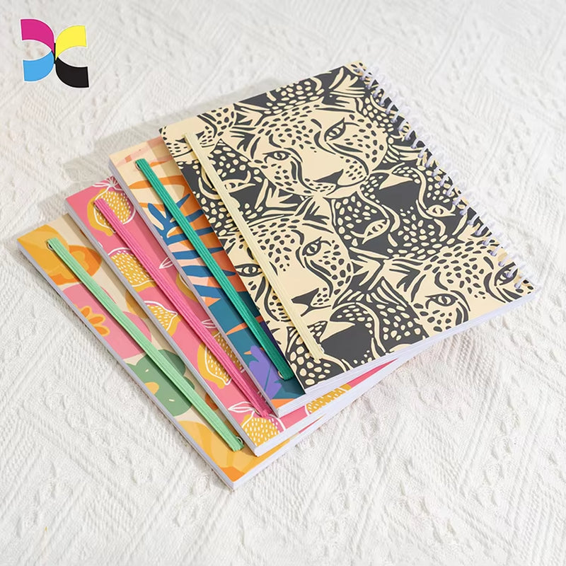 Custom Cover Full Color Print Soft Cover Spiral Diary Planner Notebook and Journal
