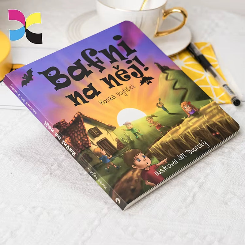 Custom Kids Books Publishing Printing Services Board Book Coloring Recyclable Hardcover Children Book Printing