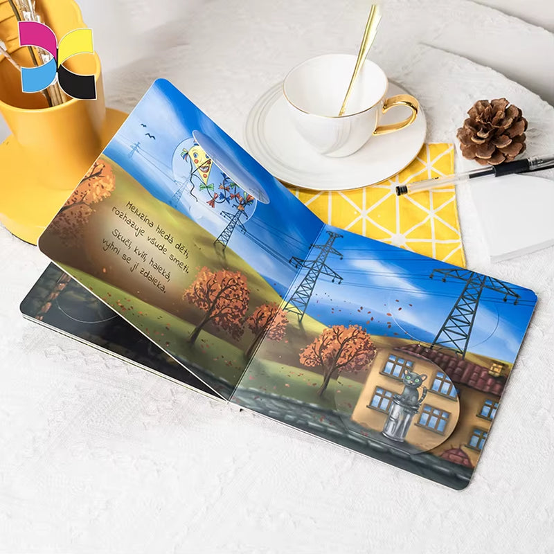 Custom Kids Books Publishing Printing Services Board Book Coloring Recyclable Hardcover Children Book Printing