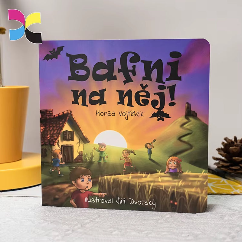 Custom Kids Books Publishing Printing Services Board Book Coloring Recyclable Hardcover Children Book Printing