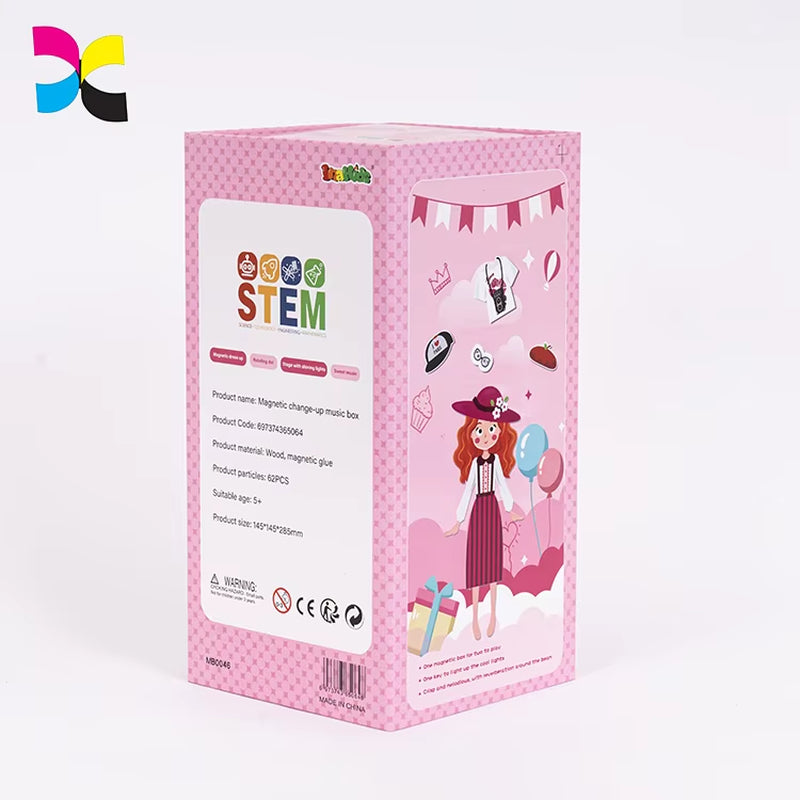 Custom Size Recyclable Cardboard Hard Box Packaging Luxury Folding Magnetic Gift Box with Magnetic Lid