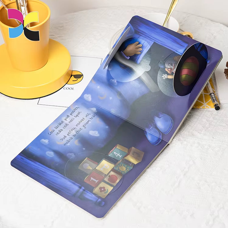 Custom Kids Books Publishing Printing Services Board Book Coloring Recyclable Hardcover Children Book Printing