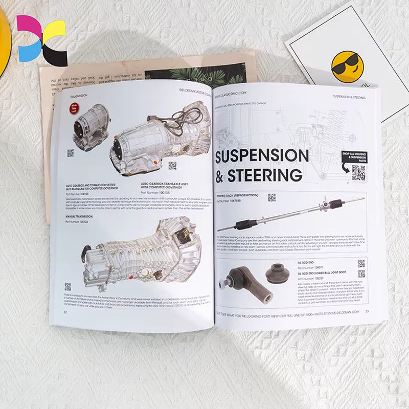 High Quality Full-Color Custom Printing Softcover Magazine Offset Printed Catalog Brochure Booklet in Coated & Newsprint Paper