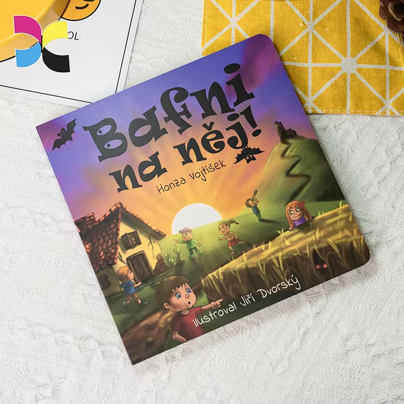Custom Kids Books Publishing Printing Services Board Book Coloring Recyclable Hardcover Children Book Printing