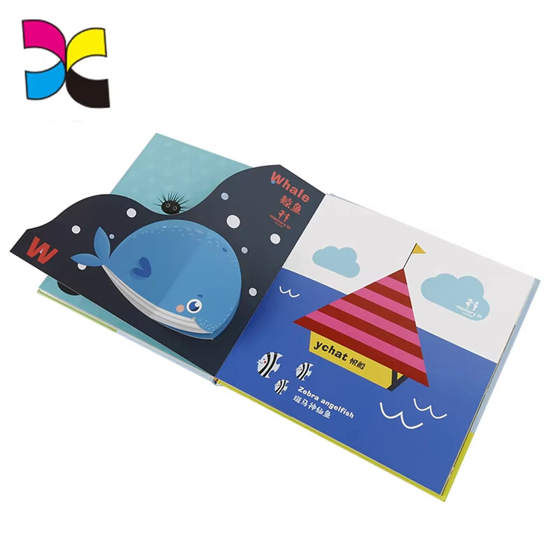 Custom Children Book Printing Color Education Children Feel and Touch Story Board Book