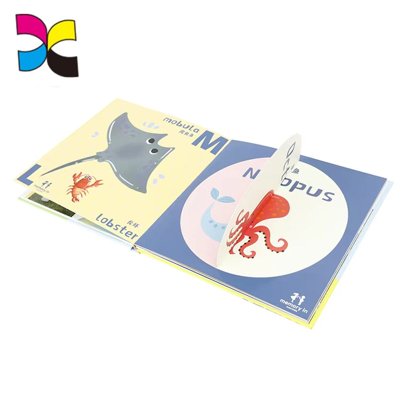Custom Children Book Printing Color Education Children Feel and Touch Story Board Book