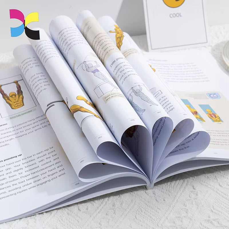 Custom Printing Paperback Workbooks Softcover Books with Perfect Binding