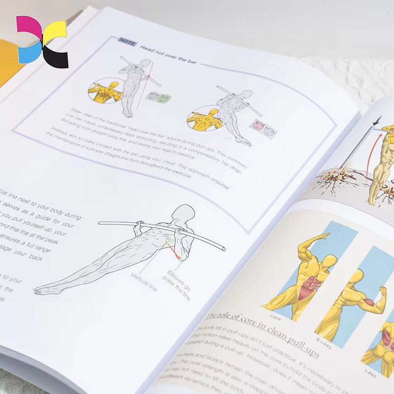 Custom Printing Paperback Workbooks Softcover Books with Perfect Binding