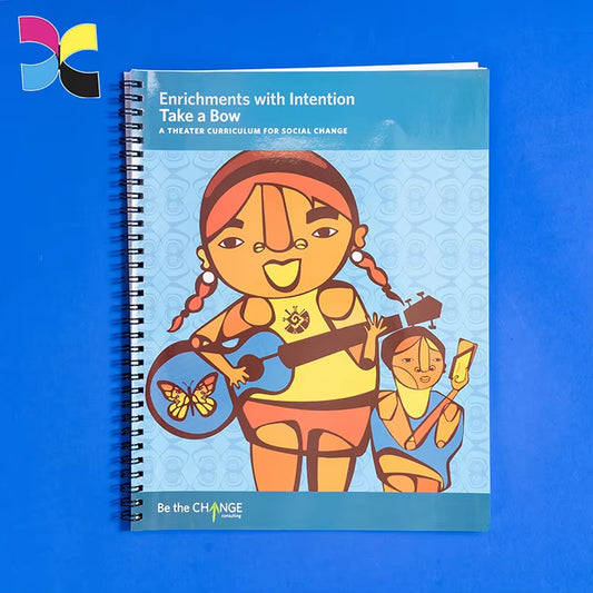 Custom Double Spiral Binding Single Plastic Metal Spiral Binding Catalogue Paperback Book Printing