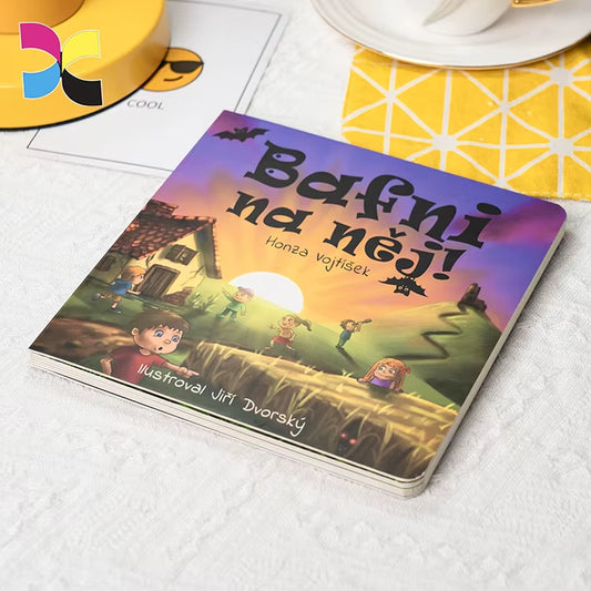 Custom Kids Books Publishing Printing Services Board Book Coloring Recyclable Hardcover Children Book Printing