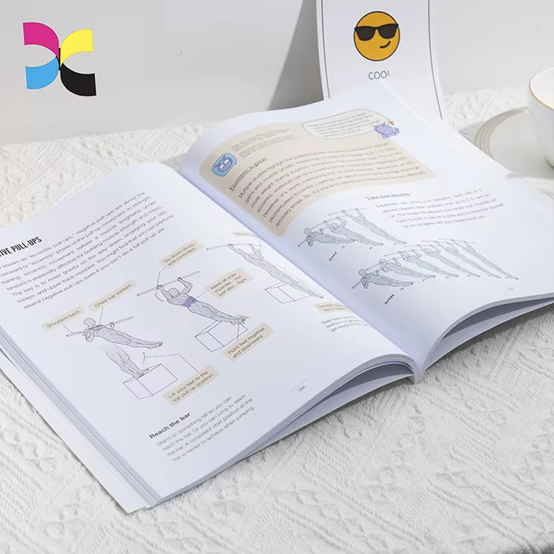 Custom Printing Paperback Workbooks Softcover Books with Perfect Binding