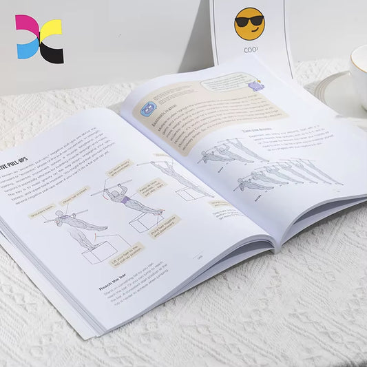 Custom Printing Paperback Workbooks Softcover Books with Perfect Binding