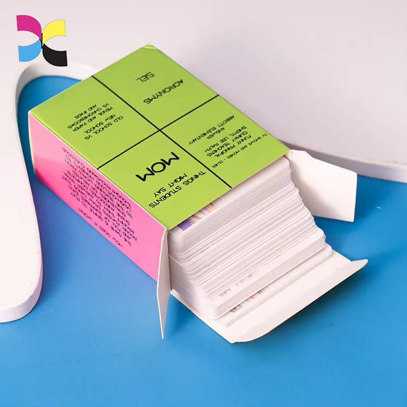 Custom Designed Game Cards for Kids Custom Flashing Card Coloring Printing