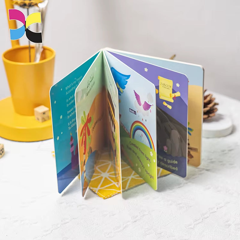 Custom Print Children Coloring Photo Story Books Paper Cardboard Child Board Book Printing for Child
