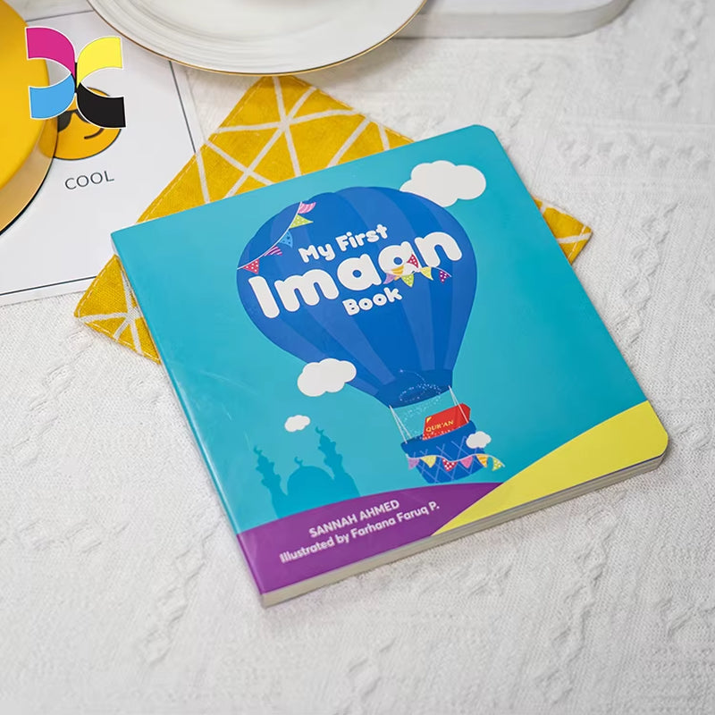Custom Print Children Coloring Photo Story Books Paper Cardboard Child Board Book Printing for Child