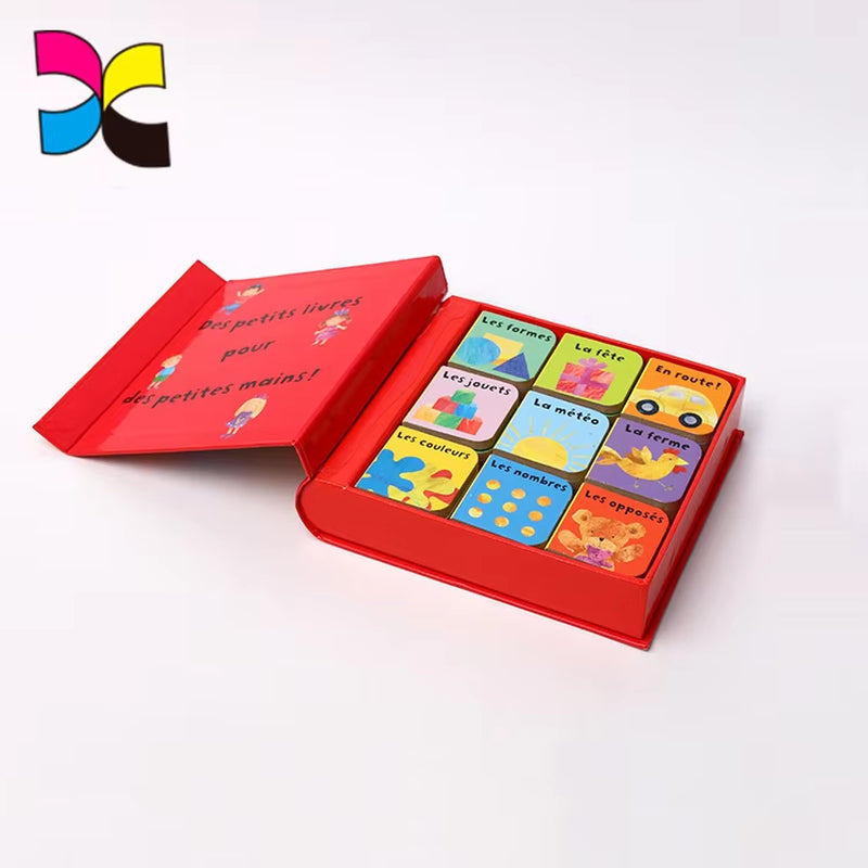 Colorful Children Thick Color Design Printing Custom Paperboard Kids Cardboard Book Mini Board Book