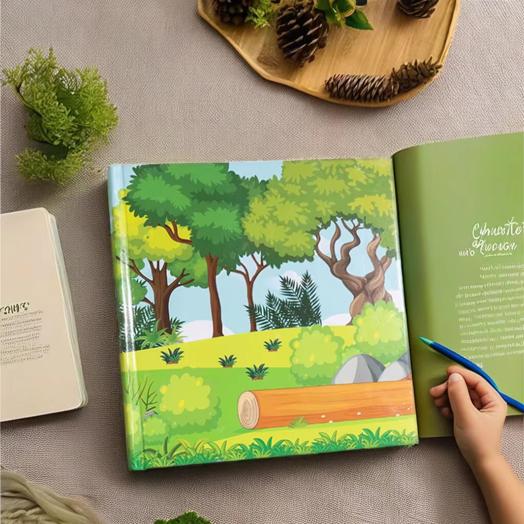 Polished Children'S Book Printing Services Hardcover Paperback Options with Art Paper Cardboard Material Available A4 A5 Sizes