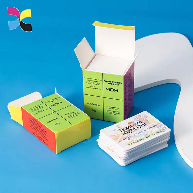 Custom Designed Game Cards for Kids Custom Flashing Card Coloring Printing