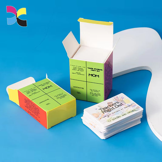 Custom Designed Game Cards for Kids Custom Flashing Card Coloring Printing