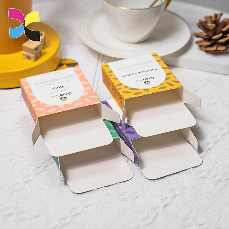 White Small Cake Boxes Packaging Custom Logo Cardboard Paper Boxes for Cornmeal
