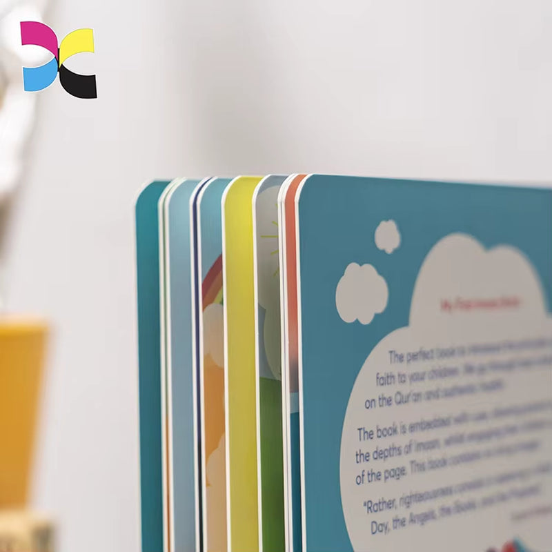 Custom Print Children Coloring Photo Story Books Paper Cardboard Child Board Book Printing for Child