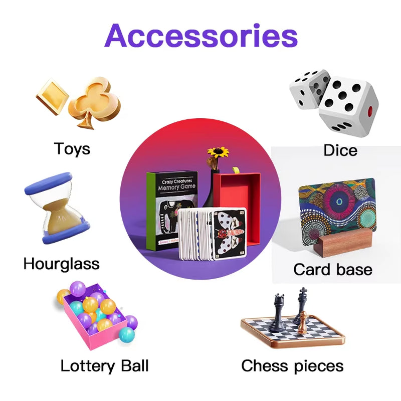 Custom Designed Game Cards for Kids Custom Flashing Card Coloring Printing