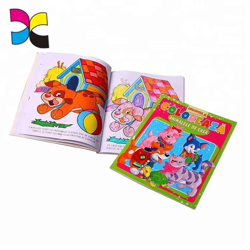 Cheap Adult Eco-Friendly Paper Coloring Book Custom Designed Coloring Book Printing